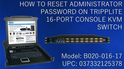 Tripp Lite 8Port Rackmount KVM Switch w/ Built in IP and On Screen