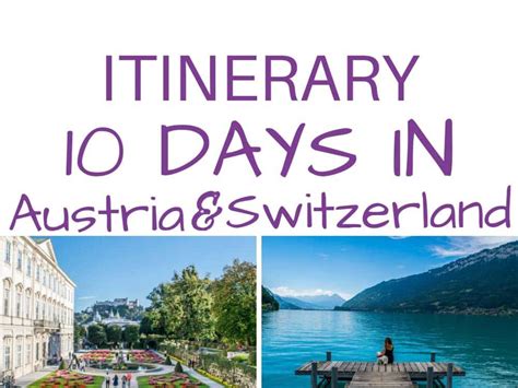 trips to austria and switzerland