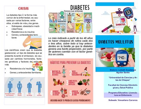 triptico de diabetes