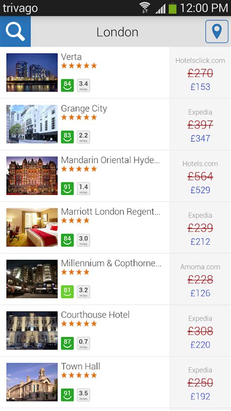 trivago hotel search by city