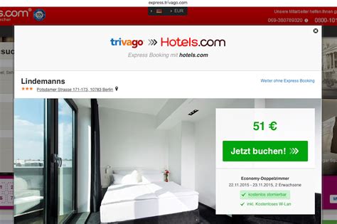 trivago hotels booking website