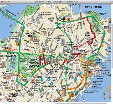 Trolley Map Boston