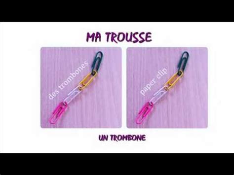 Trombone Paper Clip French
