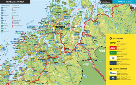 Tromsø tourist map