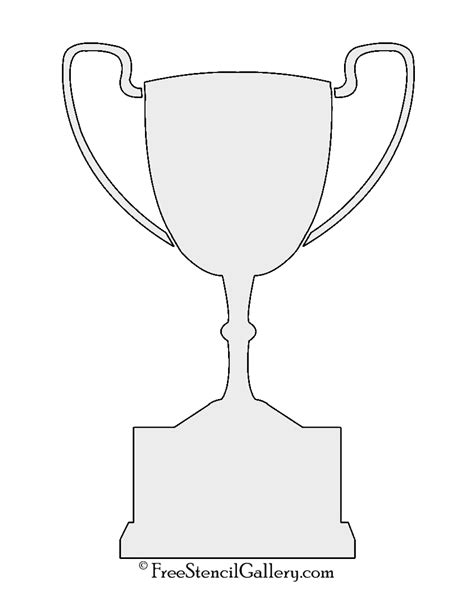 Trophy Stencil Printable