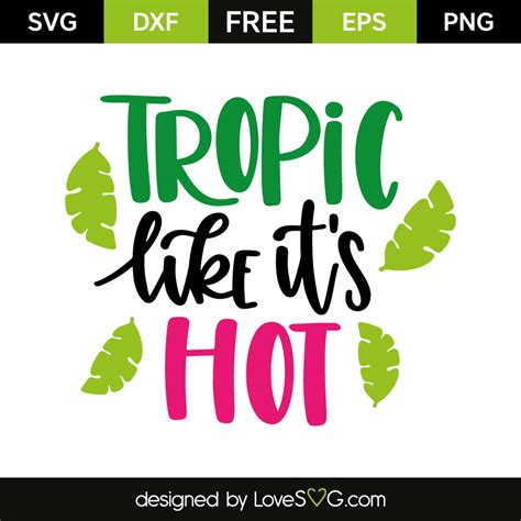 Tropic like it's Hot Pineapple Tropical Vacation svg file