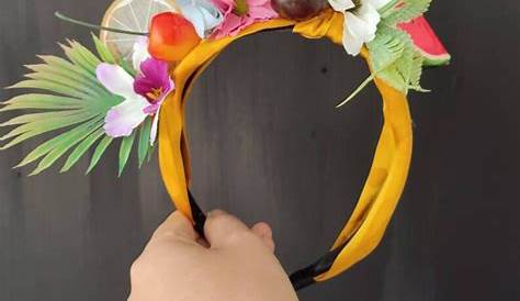Tiki headpiece Tropical fruits headband with watermelon