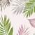 tropical leaves pastel background