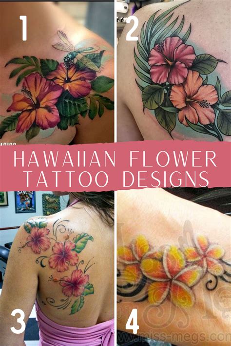 5 Tropical Flower Tattoos