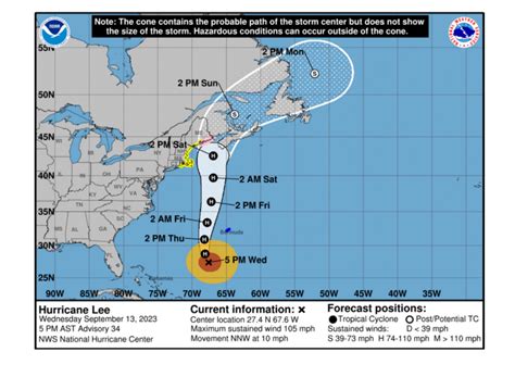 tropical storm lee national hurricane center