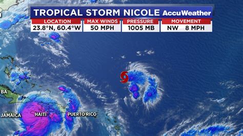 tropical storm nicole weather channel
