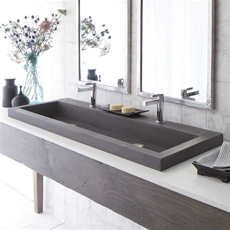 Awasome Trough Sink Bathroom Vanity References