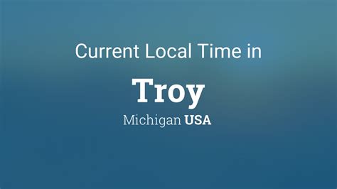 troy mi current time