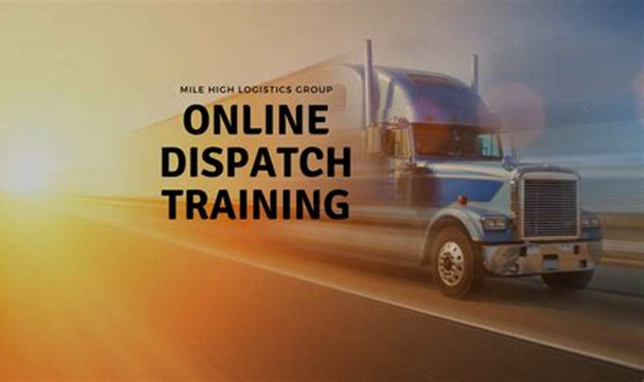 truck dispatcher course online free