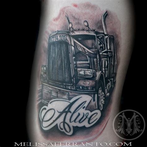 Awasome Truck Driver Tattoo Designs References