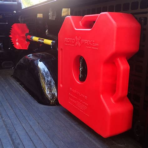 truck bed gas can storage