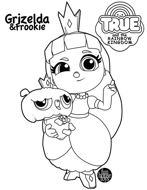 True and the Rainbow Kingdom Rainbow Castle coloring page