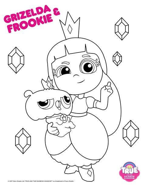 True and the Rainbow Kingdom Whispering Woods coloring page