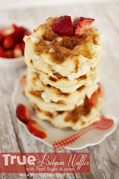 true belgian waffles with pearl sugar