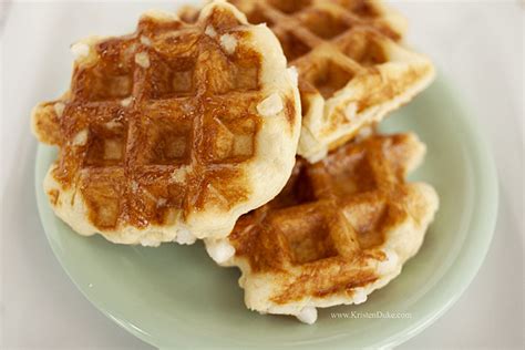 true belgian waffles with pearl sugar 