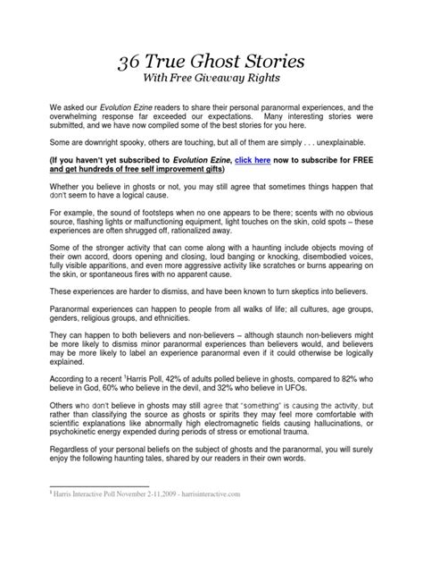 True Ghost Stories Pdf Popular