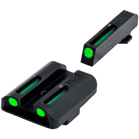 Truglo Tritium Fiber Optic Tfo Sight Sets For Glock Tfo Green Frtrear Glock 20212930313237