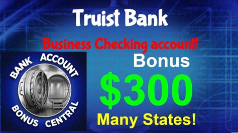 truist bank business account bonus