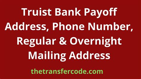 truist bank phone number and address