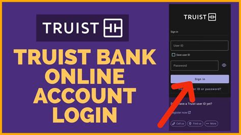 truist sign in to account with account number