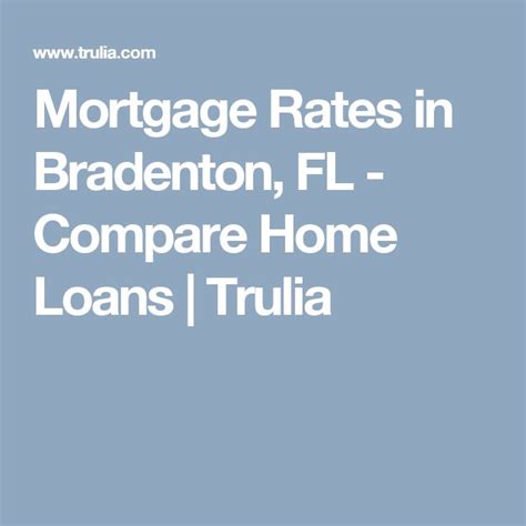 trulia mortgage rates comparison