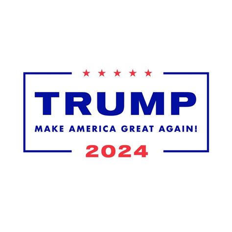 trump 2024 logo white