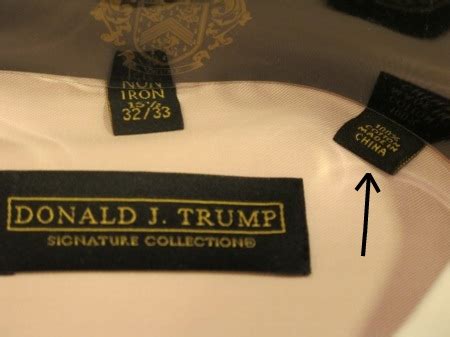 trump clothes made in china