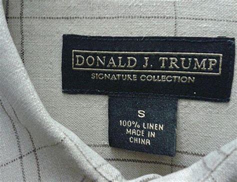trump clothing made in china