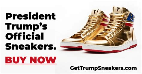 trump gold sneakers for sale