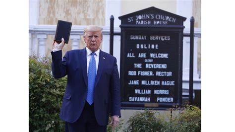 trump in front of church in dc
