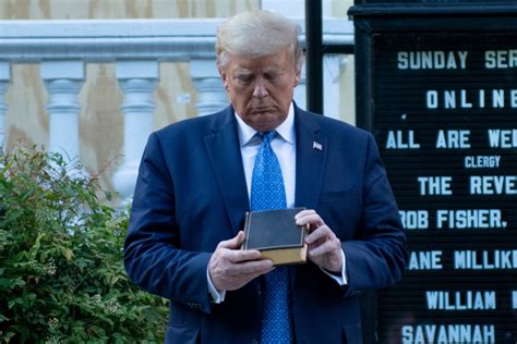 trump photo op with bible