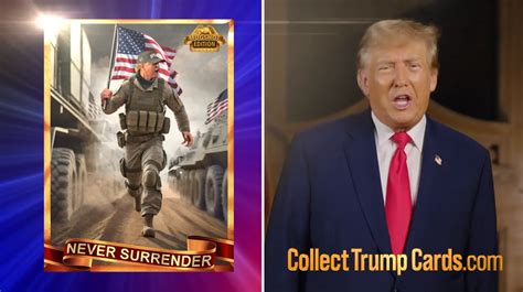 trump selling trading cards
