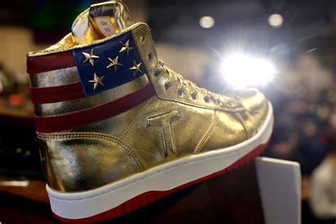 trump shoes gold