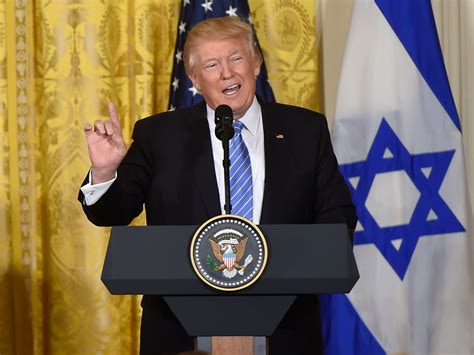 trump speaks about israel
