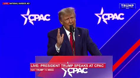 trump speaks at cpac