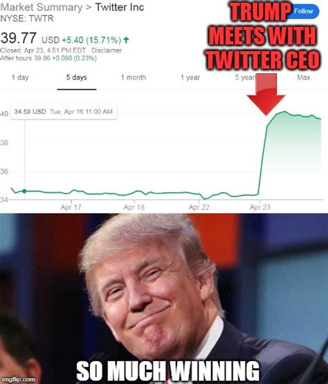 trump winning stock market meme