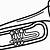 trumpet coloring page