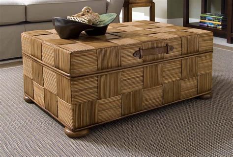 trunk table with drawers