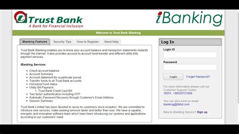 trust bank contact number