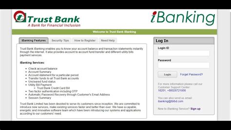 trust bank login account