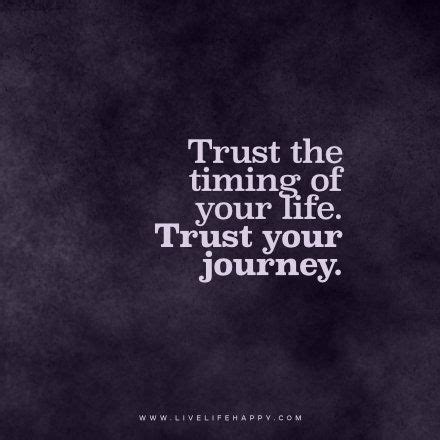 trust the timing of your life meaning