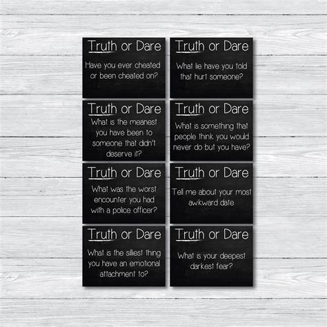 truth or dare cards printable free