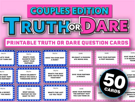 truth or dare for couples card game