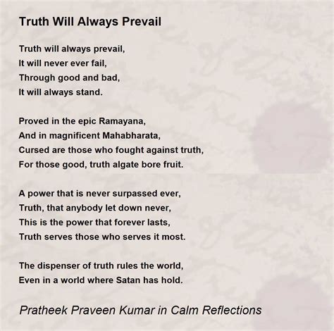 truth+will+always+prevail
