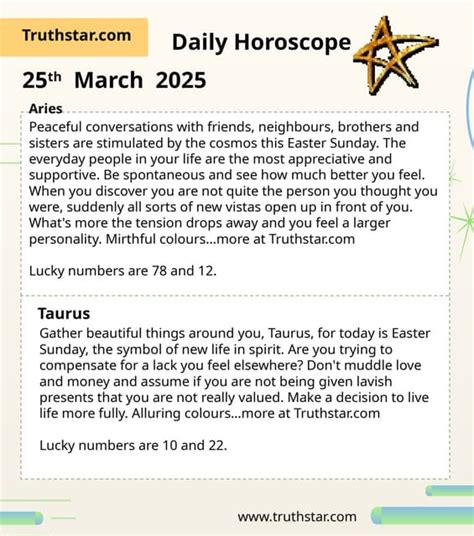 Truthstar Horoscope
